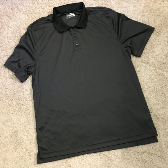 Sunice Black and Grey Pinstripe Sleek Hang Polo Shirt - Picture 12 of 16